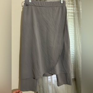 Light grey wrap skirt